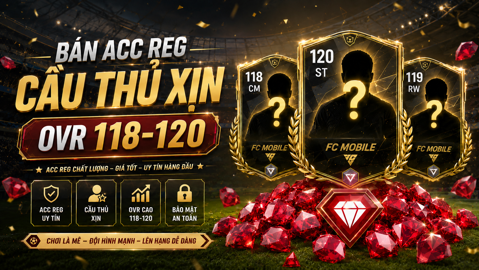 ACC REG CẦU THỦ KÈM GEM